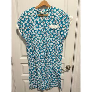 Vintage Armonie blue and white floral dress from Italy